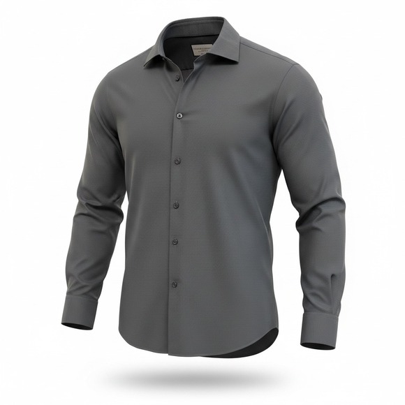 Charles Tyrwhitt Other - Charles Tyrwhitt Non-Iron Classic Fit Gray Dress Shirt Men's 17.5 35 100% Cotton